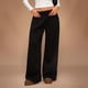 thumbnail image 3 of Women's drawstring waist straight leg wide-leg fleece-lined casual loose-fitting sports pants White XL, 3 of 4