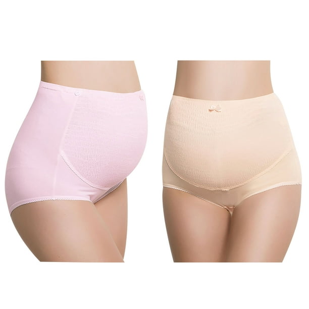 Maternity Shapewear High Waisted 2 Pair Soft Pregnancy Underwear Pregnancy  Panty