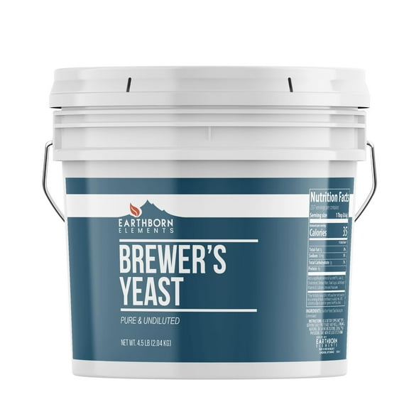Earthborn Elements Brewers Yeast 1 Gallon Bucket, Pure & Undiluted, Inactive Yeast