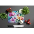thumbnail image 5 of Orchids in Watercolor Glass Cutting Board Large 12 in x 15 in, 5 of 5