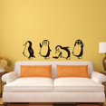 thumbnail image 3 of Un conjunto de lindos pingüinos, pegatinas de pared para dormitorio y sala de estar., 3 of 5