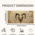 thumbnail image 2 of Ancient Ram Skull with Inscriptions Front License Plate, Metal License Plate, Funny Standard Plates Personalized Novelty Decorative For Men/Women/Boys/Girls Car 6×12 Inch, 2 of 7