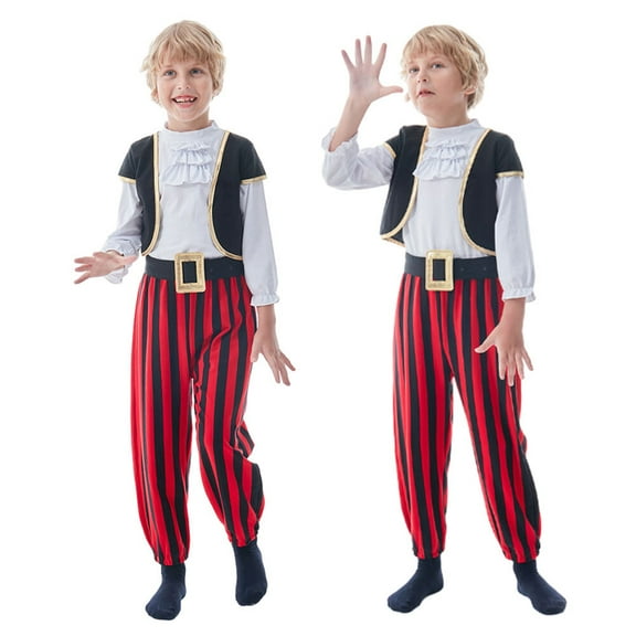 Pirate Costume Kids Halloween Pirate Cosplay Outfits Set for 6Month-7Year Boys