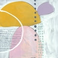 thumbnail image 2 of Zarris, Chariklia 26x26 White Modern Wood Framed Museum Art Print Titled - Lollipop Abstract II, 2 of 4