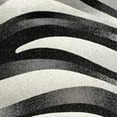 thumbnail image 5 of 2â€™ x 10â€™ Black and Gray Abstract Marble Runner Rug, 5 of 7