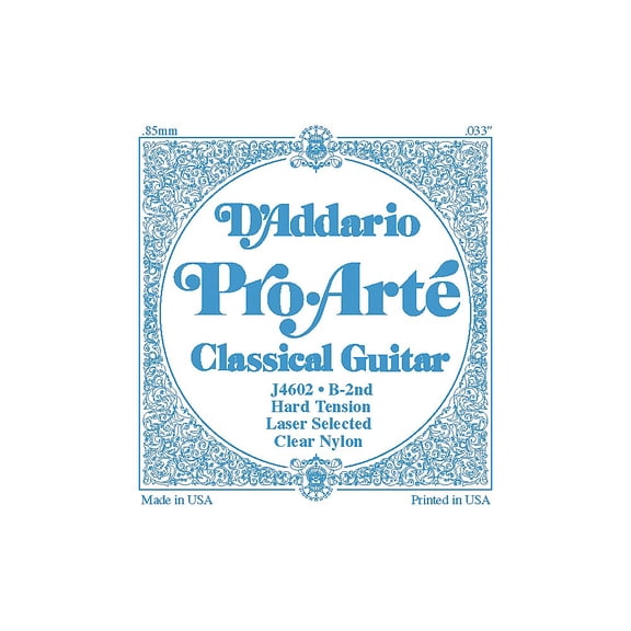 D'Addario J46 B-2 Pro-Arte Clear Hard Single Classical Guitar String