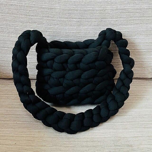 Bolsos de hombro para mujer 2022, bolsos de crochet de algodón, bolsos de compras para niñas, bolsos de nailon cuadrados, lindos y casuales.