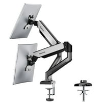 Nearhub Adjustable Gas Spring Dual Monitor Mount for 13-32 Inch Screen,Each Arm Holds 4.4 to 22 lbs,VESA Bracket,New