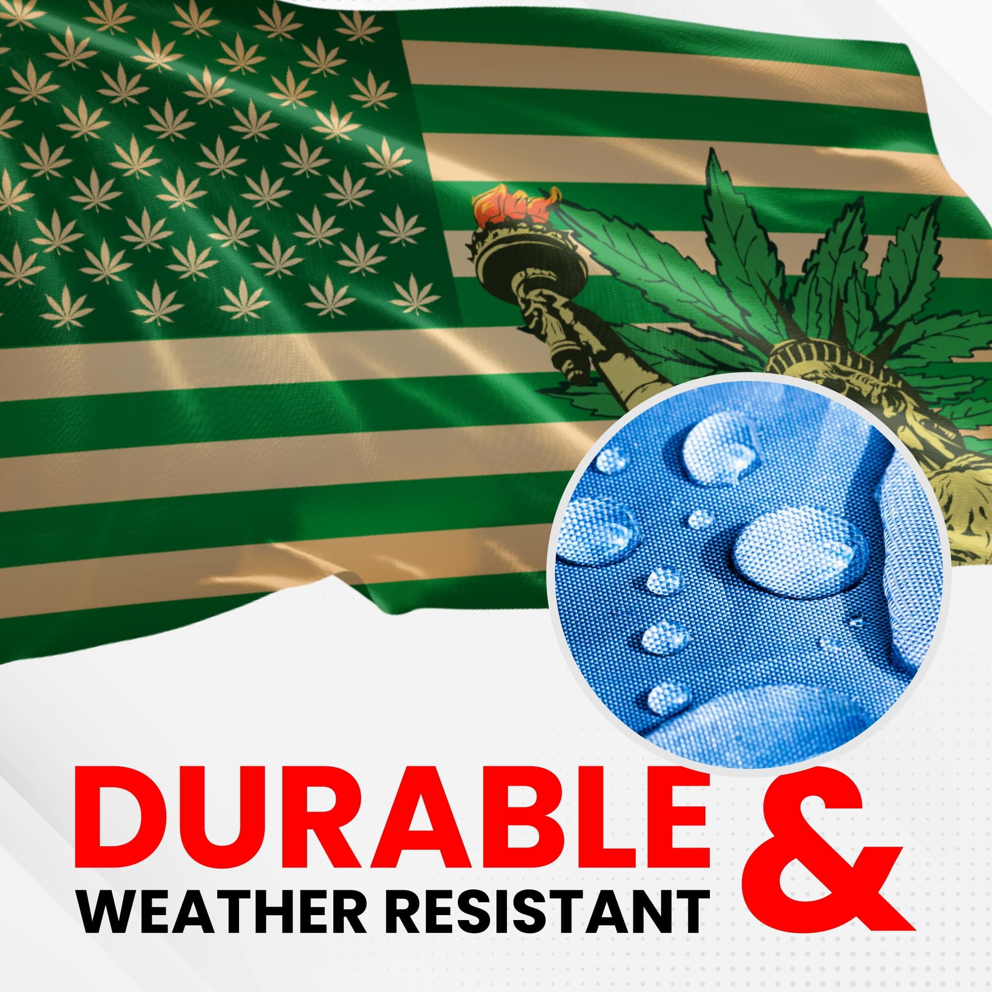 Blazing Buddies Liberty Pot Flag - Durable and Weather Resistant Beach Flags, Vibrant Color Funny Banner, 3x5 Indoor And Outdoor Flag, Yard Lawn Outdoor Decor