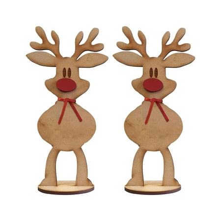 

Personalised Freestanding Deer Family Christmas Decoration Place Names Setting Decoration