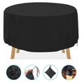 thumbnail image 3 of Table Ronde Imperméable Couverture Extérieur Patio Jardin Meubles Protecteur Abri, 3 of 8