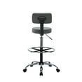 thumbnail image 4 of Tall Office Drafting Chair-Color:Gray, 4 of 7