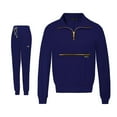 thumbnail image 2 of Conjuntos de uniforme médico para mujer, blusas y pantalones deportivos, ropa de trabajo de enfermería, uniforme de enfermería para Azul marino, 2 of 6