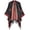 Blackred, variant on ZhangBaoLin Women Shawl Wrap Cardigan Poncho Cape Open Front Long Sweater Coat Winter Warm Tassels Blanket