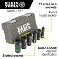 thumbnail image 3 of Klein Tools 660KIT1 5-in-1 Impact Socket Set, 3 of 8