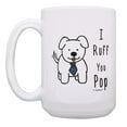 thumbnail image 2 of ThisWear Grandpa Papa Love I Ruff You Pop 2 Pack 15oz Coffee Mugs, 2 of 4