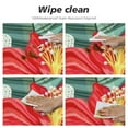 thumbnail image 4 of JEUXUS Table Cloth Hibiscus Flowers Tablecloth Round Summer Colorful Hawaiian Tropical Plants Table Cover for Dining Room Kitchen Decoration, 4 of 7