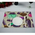 thumbnail image 1 of EREHome decorative cosmetics Placemat Table Mat Cup Mat 12x18 inch,Set of 2, 1 of 2