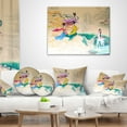 thumbnail image 4 of Designart Classical Chinese Painting - Abstract Throw Pillow - 18x18, 4 of 5