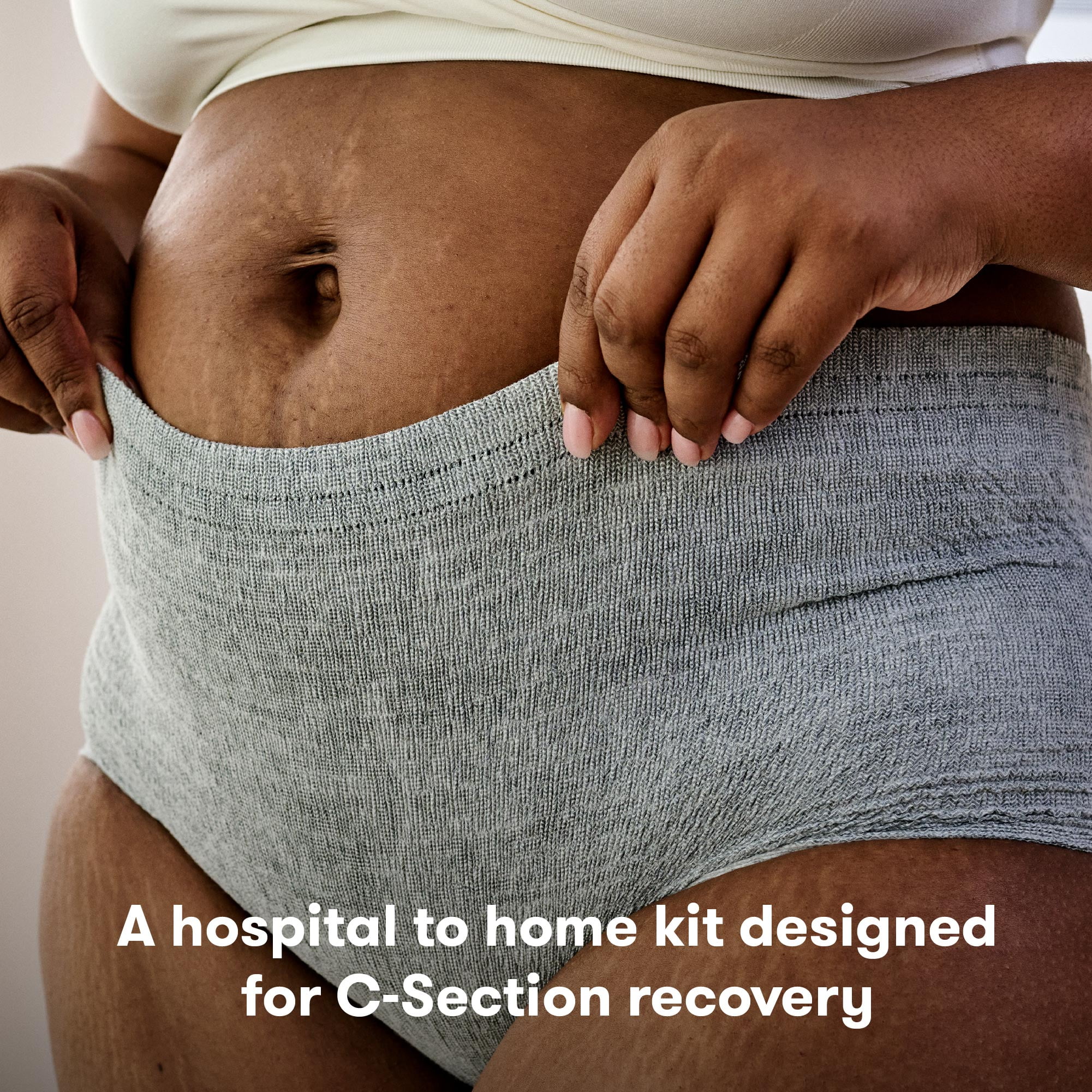 Frida Mom Postpartum C-Section Recovery Care Kit with Peri Bottle and Disposable Underwear for Women, One Size
