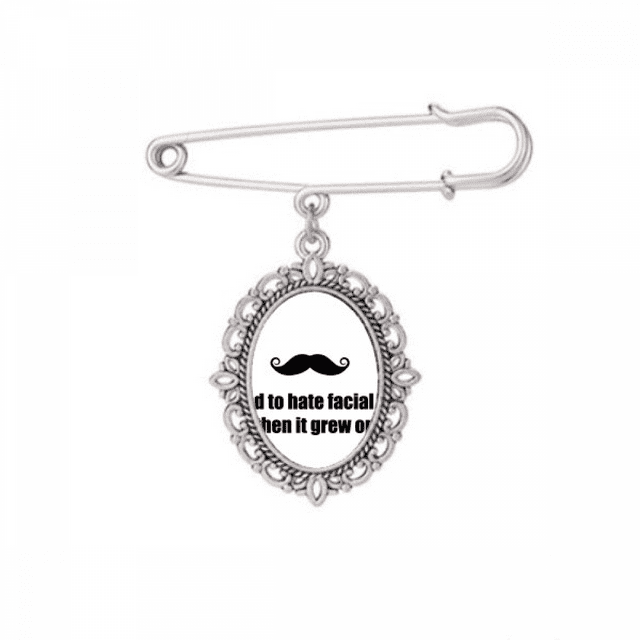 Joke About Barbe Broche Faciale Pince à Cheveux Chemise Châle