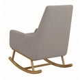 thumbnail image 6 of Coaster Upholstered Rocking Chair Grey and Golden Brown-Color:Grey,Finish:Other Color,Style:Contemporary, 6 of 7