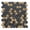 Black & Gold, variant on The Tile Life Eterna Hex Shabby Green Glass Mosaic Floor & Wall Tile, 12 x 12 in, 1-Piece