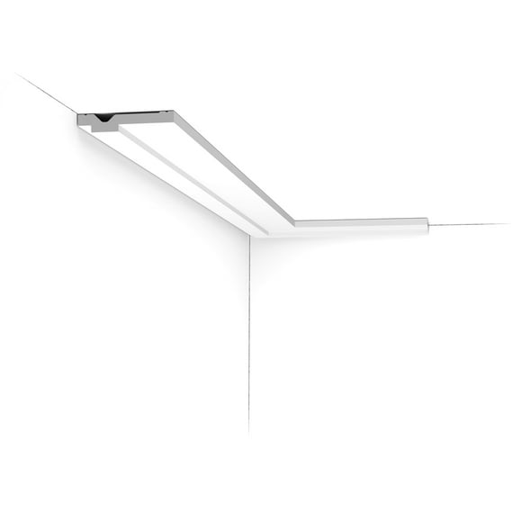 Orac Decor | Duropolymer High Impact Polystyrene Crown Moulding | Primed White | 2-3/4in H x 78in Long | Pack of 8