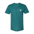 thumbnail image 1 of Gravity Trading Mens Texas State Longhorn USA-Made Triblend Tee - Evergreen - 2X-Large, 1 of 1