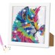 thumbnail image 1 of kit de pintura de diamantes para niños, kit de arte y manualidades con marco de madera (gato), 1 of 5