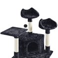 thumbnail image 6 of Yaheetech 79'' Multilevel Cat Tree Cat Tower with 2 Condos, Black, 6 of 8