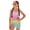 Rainbow Mermaid Scale Print Pink, variant on SEANATIVE 7-8 Year Kid Girl Swimsuit with Mesh Skirt Coverup One Piece Bathing Suit Comfortable Stretch Summer Swimwear with Adjustable Strap, Daisy Flower Orange White