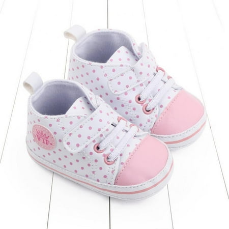 

AVAIL Baby Boys Girls Canvas Shoes Non Slip Soft Sole Infant Toddler Sneaker First Walker Crib Shoes 0-18 Months