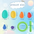 thumbnail image 2 of sixwipe 10 Pack Sensory Stone Adults, Fidget Toys for Autism Kids Calming Down, Textured Worry Stone and Ring for Stress Anxiety Relief, Autism Toys Gifts, 2 of 7