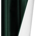 thumbnail image 3 of Faux Silk Blackout Curtains - 2-Panel Sets of 54x63 Room Darkening Black Out Curtains for Bedroom - Durable Thermal Insulated, Sun and Sound Blocking Dark Window Curtain - FS3, 63", Hunter Green, 3 of 4