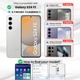 thumbnail image 2 of Entronix Heavy Duty Case Compatible with Galaxy S24 FE, Shockproof Hard Cover, Black, 2 of 7