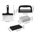 thumbnail image 5 of YAOMOBB BBQ Brush BBQ Griddle Cleaning Tool Kit Multifunctional Cleaner with Handle Scouring Pad Pumice Stone Brush, 5 of 5
