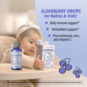 Legendairy Milk Organic Infant Elderberry Drops, Immune Support for Babies and Toddlers, 2 fl oz