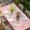 Light Pink White, variant on Valentine's Day Table Cloths for 6 Foot Rectangle Tables, Love Branches Vintage Wood Grain Gray Patio Waterproof Elastic Fitted Tablecloths, Washable Rectangular Table Cover for Camping