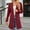 Wine, variant on AOOCHASLIY Clothes Ladies Coat Women Fashion Long Sleeve Color Cuff Split Bottom Cardigan