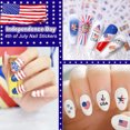 thumbnail image 4 of Pegatinas para decoración de uñas del 4 de julio, pegatinas patrióticas para uñas con bandera del Día de la Independencia, diseño autoadhesivo 3D para decoración de uñas del Día de los Caídos, 4 of 5