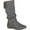 Grey Faux Suede, variant on Journee Womens Shelley-3 Wide Calf Round Toe Mid Calf Boots