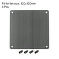 thumbnail image 2 of 3 Pcs Pantalla de Polvo para Ventilador de PC Negra Plástico a Prueba de Polvo Malla para Caja de Computadora 120x120mm con Tornillos, 2 of 4