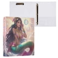 thumbnail image 3 of Iauyy PVC Round Ring Binders, 200 Page Capacity, 2 Pack，Beautiful Mermaid, 3 of 8