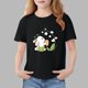 thumbnail image 1 of Blusas y camisas de manga corta con cuello redondo para niños Camiseta de verano de manga corta estampada para niñas Jersey elegante de cuello redondo para niñas Top de algodón para niños, 1 of 6