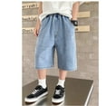 thumbnail image 7 of Tiijoy Little Boys Loose Fit Baggy Jorts Pull On Denim Shorts Kids Casual Bermuda Shorts, 7 of 7