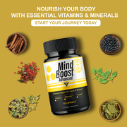 (5 Pack) Mind Boost Premium Nootropic Supplement, MindBoost Pills (300 Capsules)