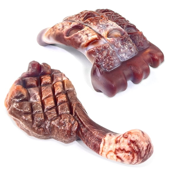 2 Pack Tough Nylon Dog Chew Toys for Aggressive Chewers, Indestructible Bones, Milk Flavor