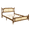 Walnut, variant on Tcbosik Queen Size Bed Frame with Rattan Headboard and Footboard, Wood Platform Bed for Bedroom, Easy Assembly, Walnut