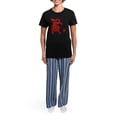 thumbnail image 4 of CafePress - Asian Dragon Women's Dark Pajamas - Women's Short Sleeve Print T-Shirt and Pants Dark Cotton Pajama Set, 4 of 7